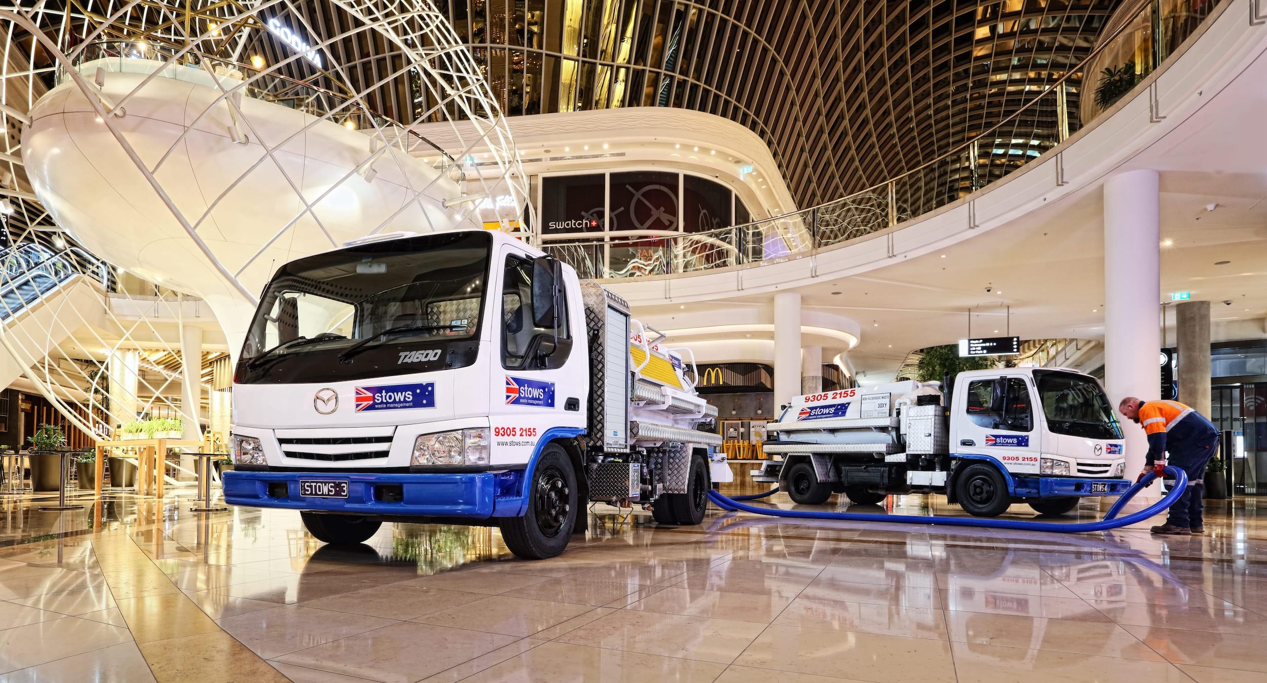 Specialised grease trap vacuum tanker